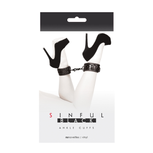Поножі NS Novelties SINFUL BLACK ANKLE CUFFS