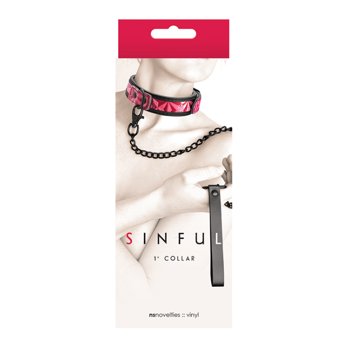 Нашийник з повідцем NS Novelties Sinful Collar and Leash