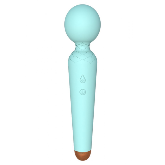 Вібро-мікрофон блакитний Rechargeable Power Wand USB 10 Functions
