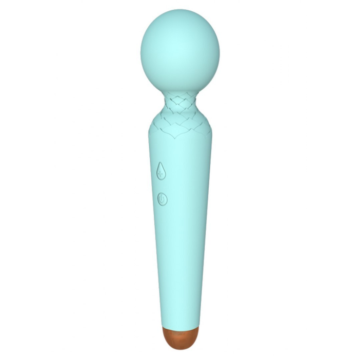 Вібро-мікрофон блакитний Rechargeable Power Wand USB 10 Functions