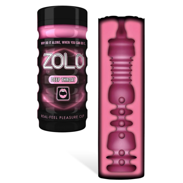 Мастурбатор із імітацією глибокого горла Zolo Deep Throat Cup, рожевий