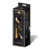 Скляний фалоімітатор двосторонній Secret Kisses Handblown, чорний