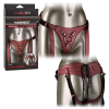 Трусики для страпона зі шнурівкою CalExotics Her Royal Harness The Regal Queen червоні
