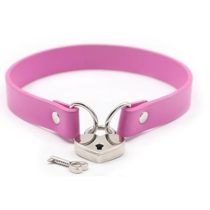 Нашийник DS Fetish Locking collar rose
