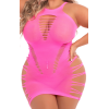 Сукня Pink Lipstick з розрізами, рожевий, XL/3XL