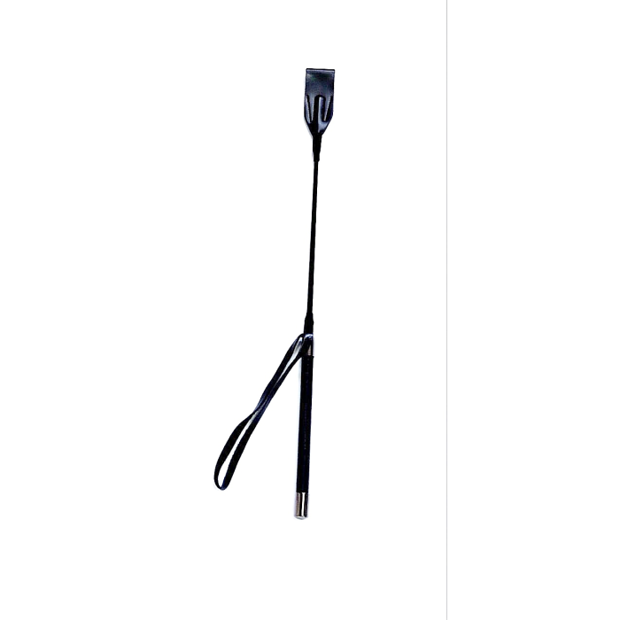 Стек із сріблястою вставкою на ручці 55 см Crop black L