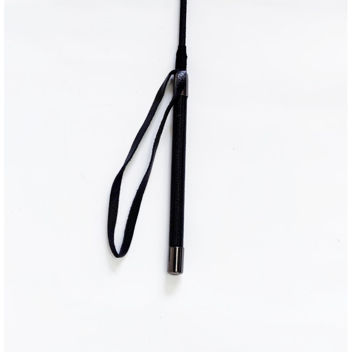 Стек із сріблястою вставкою на ручці 55 см Crop black L
