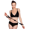 Наручники з бондажної мотузки Bad Kitty Handcuffs 1, чорний