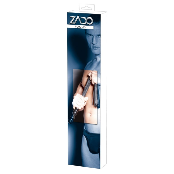 Флогер шкіряний з дерев'яною ручкою ZADO TOOLS чорний, 58.5 см