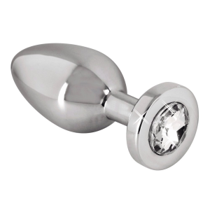 Анальна пробка з каменем You2Toys Jewel Buttplug, срібляста, Small