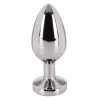 Анальна пробка з каменем You2Toys Jewel Buttplug, срібляста, Small