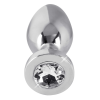 Анальна пробка з каменем You2Toys Jewel Buttplug, срібляста, Small