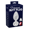 Анальна пробка з каменем You2Toys Jewel Buttplug, срібляста, Small
