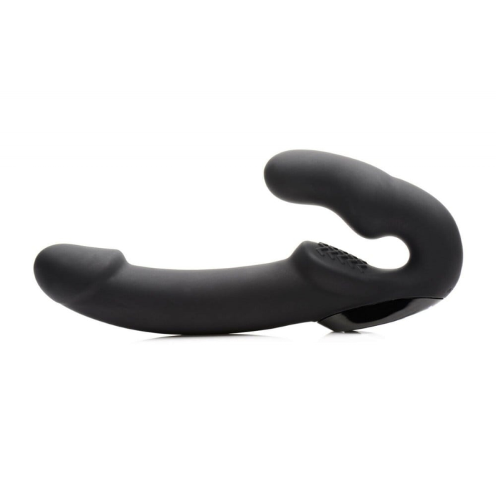 Безремневий страпон із пультом Urge Strapless Strap-On Vibrator чорний