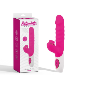 Вібратор кролик із вакуумною стимуляцією CHISA Intimate Melody Clit Kisser THruster, рожевий