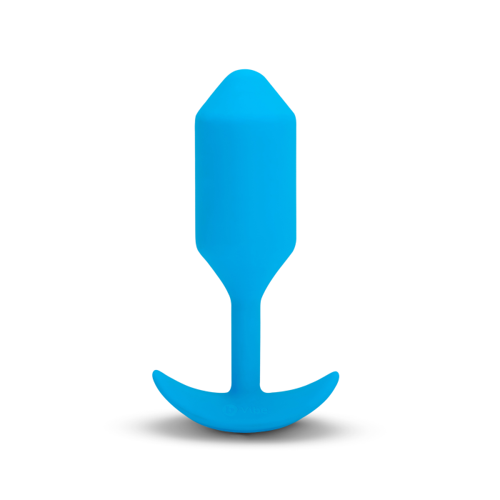 Анальна пробка з вібрацією b-Vibe VIBRATING SNUG PLUG розмір L, синя