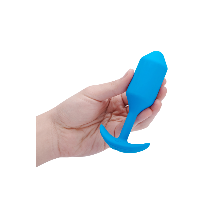 Анальна пробка з вібрацією b-Vibe VIBRATING SNUG PLUG розмір L, синя