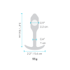 Безшовна силіконова анальна пробка з обтяженням B-Vibe - Snug Plug 1 зелена