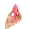 Безшовна силіконова анальна пробка з обтяженням B-Vibe - Snug Plug 2