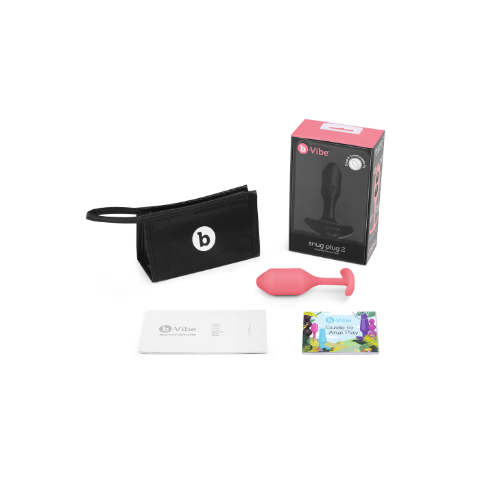 Безшовна силіконова анальна пробка з обтяженням B-Vibe - Snug Plug 2