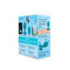 Анальна пробка з вібрацією та каменем B-Vibe - Vibrating Jewel Plug S/M, синя