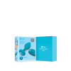 Анальна пробка з вібрацією та каменем B-Vibe - Vibrating Jewel Plug S/M, синя