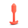 Анальна пробка з вібрацією розміру S B-Vibe Vibrating Snug Plug 1, помаранчева