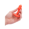 Анальна пробка з вібрацією розміру S B-Vibe Vibrating Snug Plug 1, помаранчева