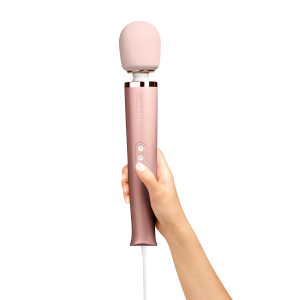 Вібратор мікрофон Le Wand POWERFUL PLUGIN, рожеве золото