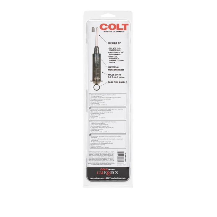 Анальний душ-шприц COLT CalExotics, чорний, 12 х 1.2 см