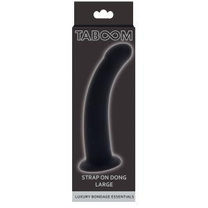 Фалоімітатор страпон Taboom Luxury Bondage Essentials Strap-On Dong Large чорний, 16 см х 3.8 см