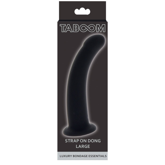 Фалоімітатор страпон Taboom Luxury Bondage Essentials Strap-On Dong Large чорний, 16 см х 3.8 см