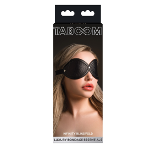 Маска на очі Infinity Taboom, шкіра веганська, чорна