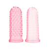 Набір рельєфних насадок на палець Sexy finger рожевий, 7 х 3 см