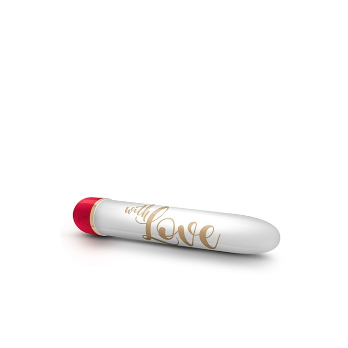 Вібратор Дамський пальчик Blush Love, біло-червоний, 14.5 х 2.5 см