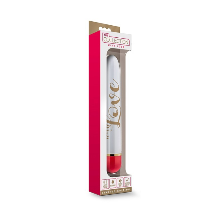 Вібратор Дамський пальчик Blush Love, біло-червоний, 14.5 х 2.5 см