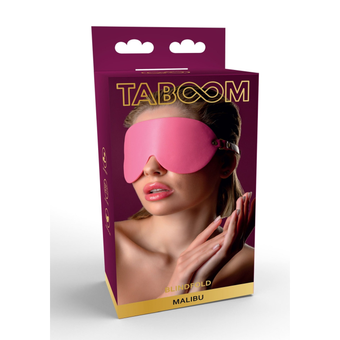 Маска на очі Taboom Malibu, з веганської шкіри, рожевий