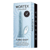 Класичний вібратор на присосці Femme Funn Vortex Turbo Shaft з бездротовим пультом, блакитний