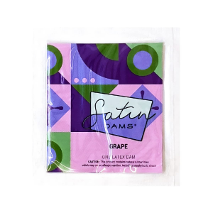 Серветка для орального сексу Grape Satin One Latex Dams зі смаком винограду, 1 шт.