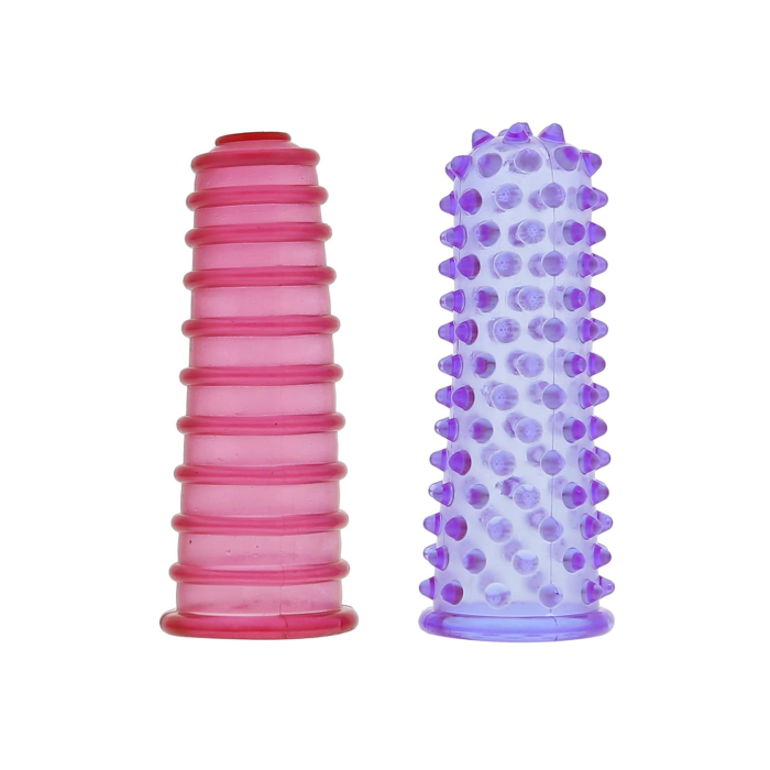 Насадки на палець ребристі DreamToys Favorites Lust Fingers кольорові