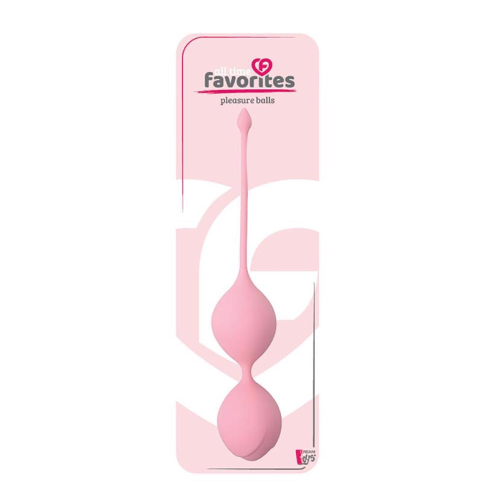 Вагінальні кульки DreamToys ALL TIME FAVORITES 90 гр. зі зміщеним центром тяжкості, рожеві