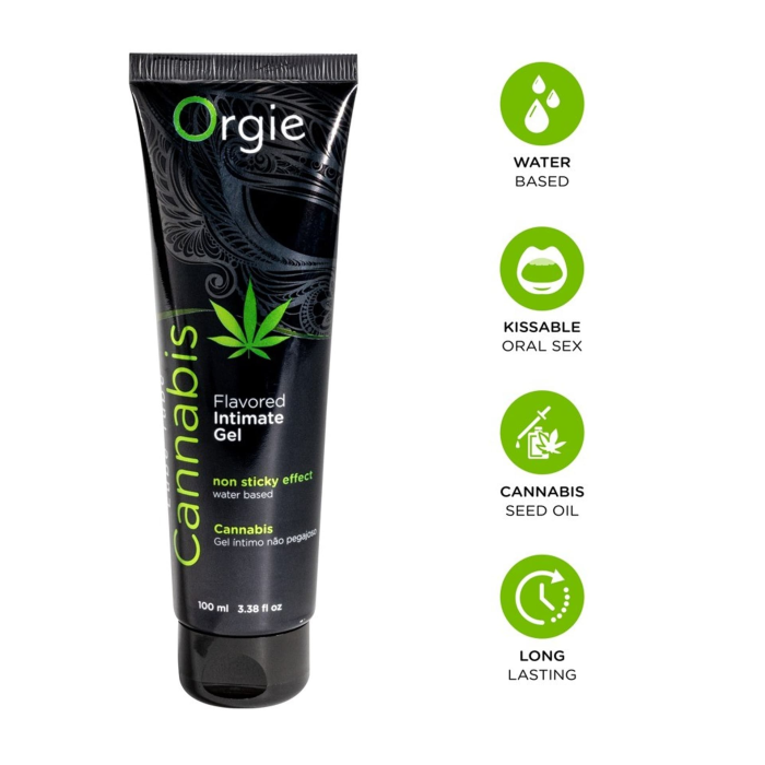 Їстівний лубрикант Orgie Flavored Intimate Gel зі смаком та ароматом каннабісу (коноплі), 100 мл