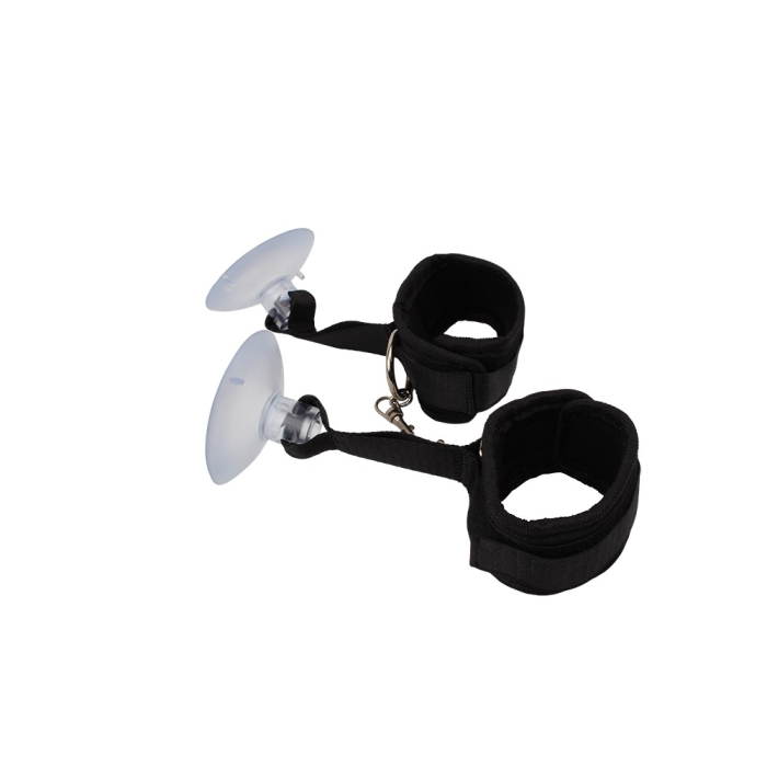 Фіксатори для рук Chisa Behave!Tie Up Love Cuffs на присосці, чорні
