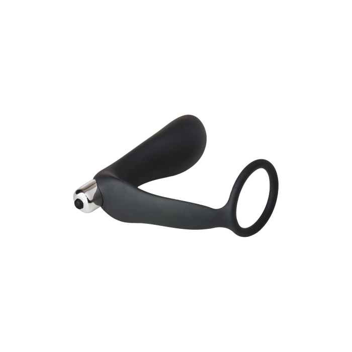 Анальна пробка з еррекційним кільцем FANTASSTIC VIBRATING ANAL PLUG WITH COCKRING BLACK