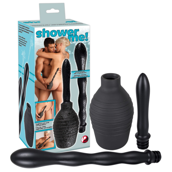 Анальний душ You2Toys Shower Me, 2 насадки, чорний