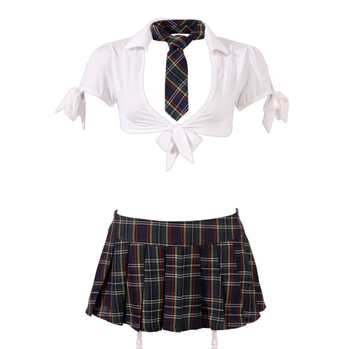 Костюм сексі школярки Cottelli Collection Schoolgirl, S, 4 предмети