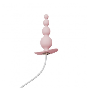 Анальний плаг із вібрацією Qingnan No.8 Mini Vibrating Anal Beads PINK