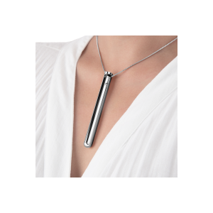Віброкуля на ланцюжку Le Wand NECKLACE VIBE, металевий, срібний