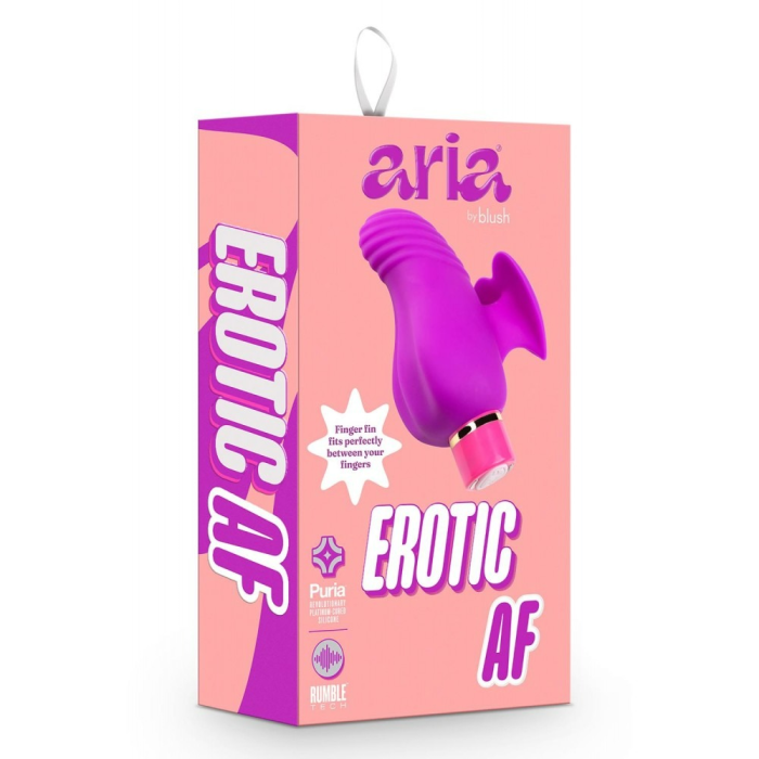 Вібратор на палець із рельєфом Aria Blush, силіконовий, рожевий