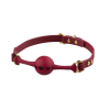 Кляп кулька з отворами у вигляді серця UPKO Desire for Mouth Bondage Collection, червоний